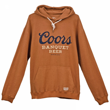 Coors Banquet Beer Distressed Logo Hoodie